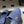 CC 26s Flat Sandals Dark Blue Canvas Sheepskin Double C 649505