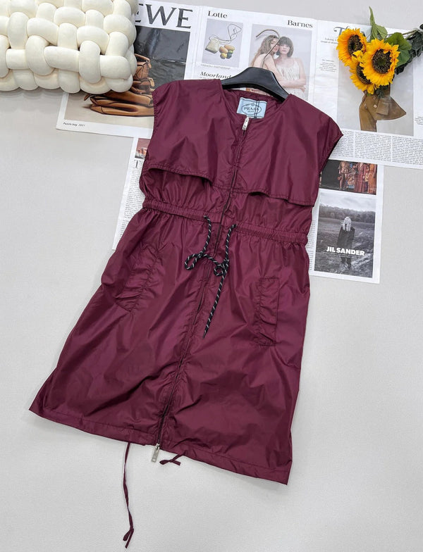 PRADA JUPE À TAILLE ÉLASTIQUE 25S 305