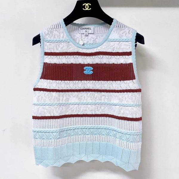 CC 2026 Striped Knit Vest Tencel 435140