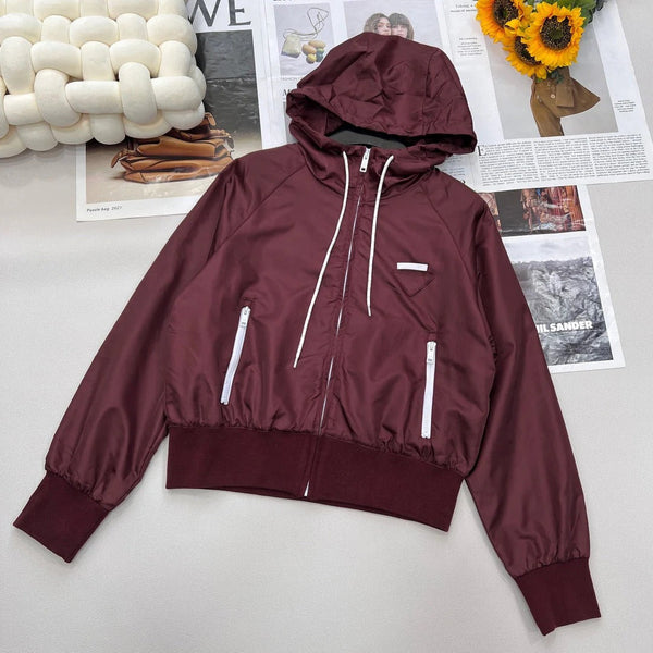 PRADA VESTE COURTE À CAPUCHE 25S 306