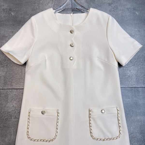 ROBE AMPLE MANCHES COURTES CHANEL 25S 503