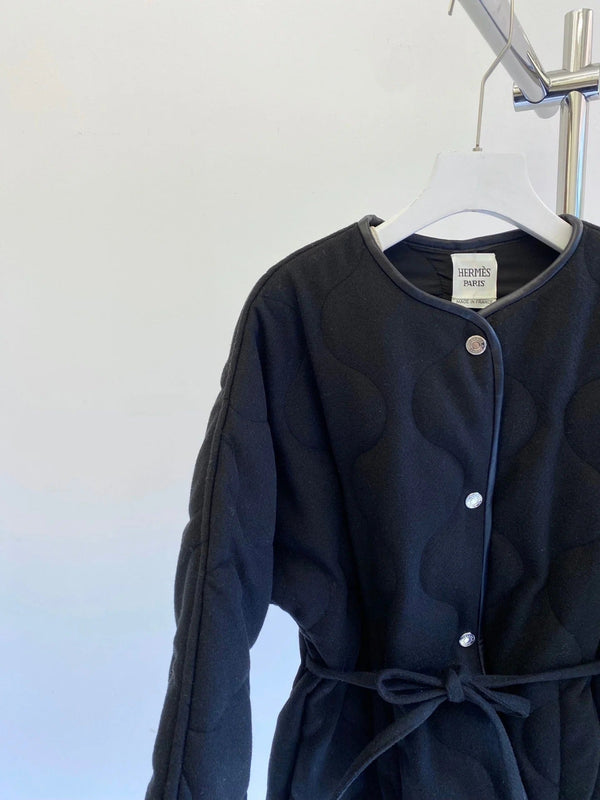 HERMES 25S REVERSIBLE SHORT COTTON COAT 129