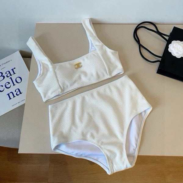 CC BIKINI SWIMSUIT SET IN WHITE 629244