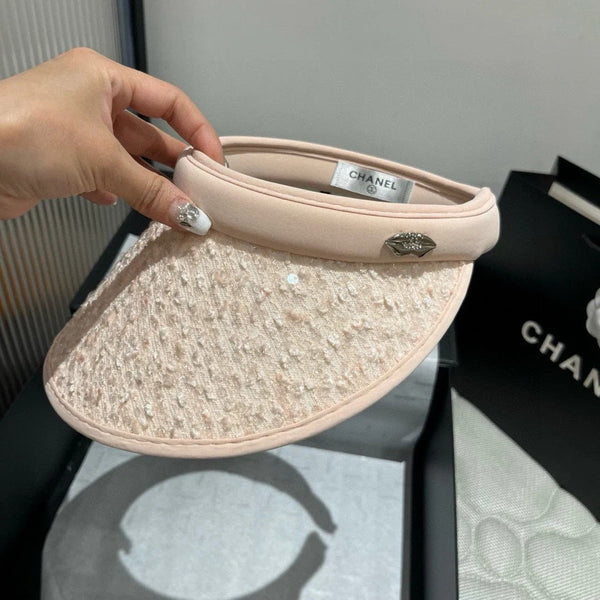 CC CAPPELLO DA SOLE MODELLO ROSA CON PAILLETTES 673926