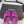 CC 26 Rhinestone Sandal 75mm Purple Lambskin 611733