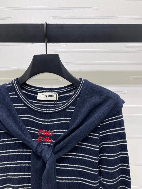 MIUMIU COWL NECK KNITTED SWEATER STYLE 481