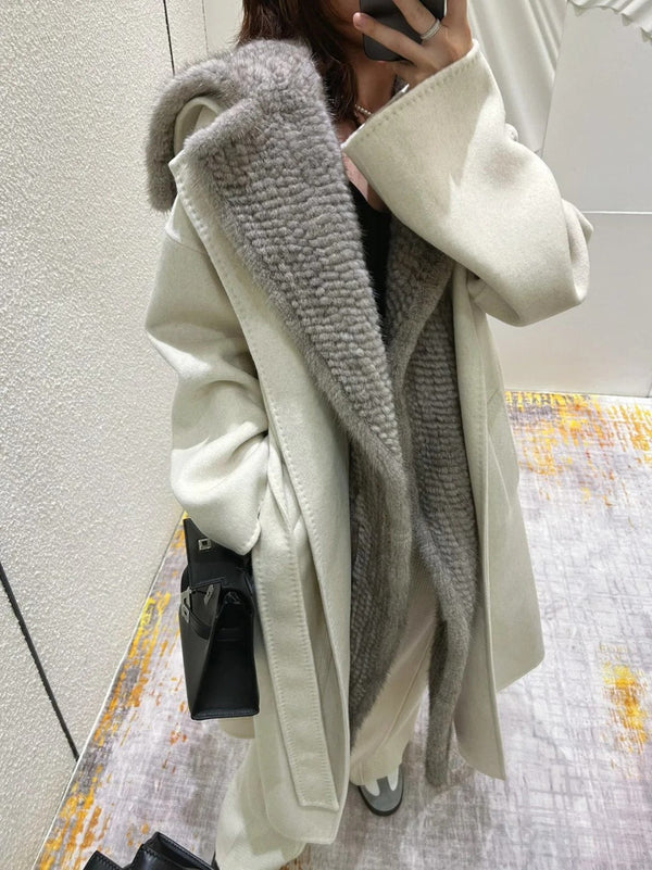 MANTEAU DE FOURRURE DE VISON MAX MARA 25S 032