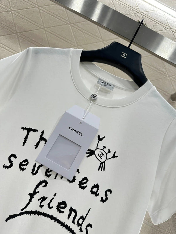 CHANEL 25S CREW NECK T-SHIRT 458