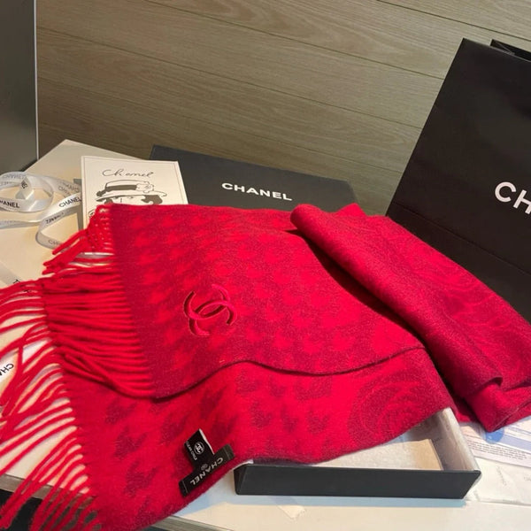 CHANEL 25S SCARF 180 CM IN CASHMERE 942937