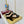 THONG SANDALS IN BLACK LAMBSKIN PRINTED LOGO WITH GOLD HARDWARE