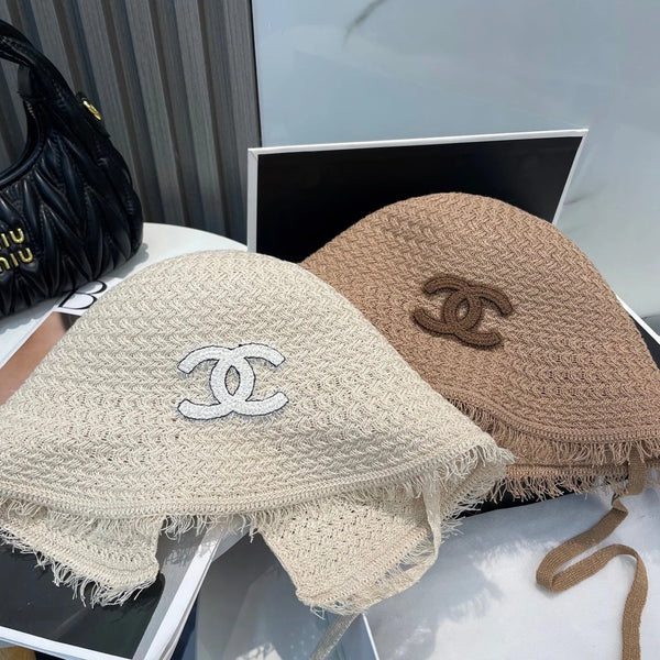 KNITTED BUCKET HAT BROWN 673883