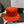 MM BUCKET IN ORANGE VELVET WITH LOGO