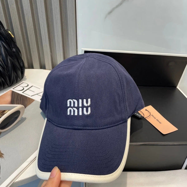 CASQUETTE MM EN TISSU BLEU MARINE STYLE 7