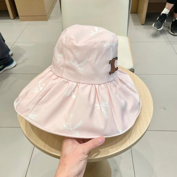 CELINE CHAPEAU SEAU NŒUD 25S 733401 ROSE PÂLE
