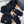 THREE-PIECES SET IN BLACK WOOL AND ACRYLIC 406558
