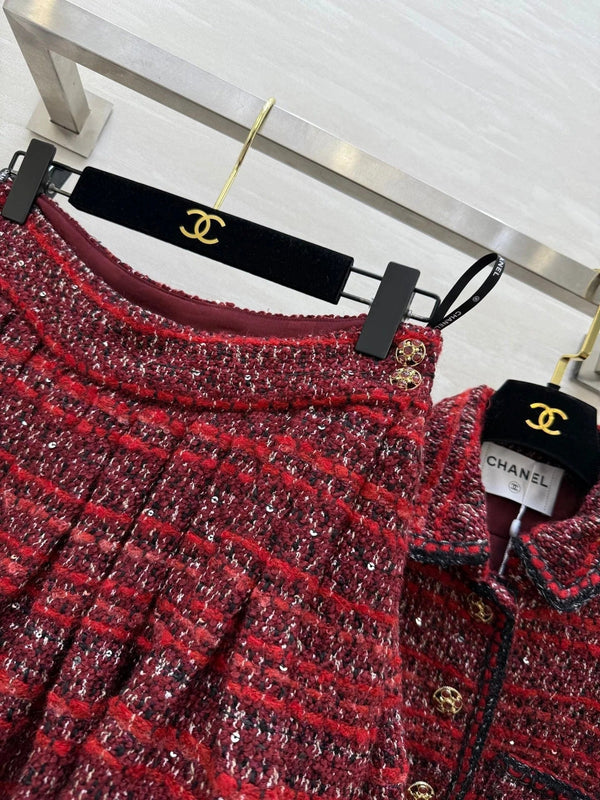 ENSEMBLE TAILLEUR TWEED CHANEL 25S 633