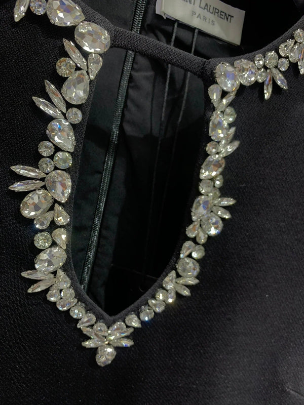 ROBE LONGUE YSL 25S ORNÉE DE DIAMANTS STYLE 186