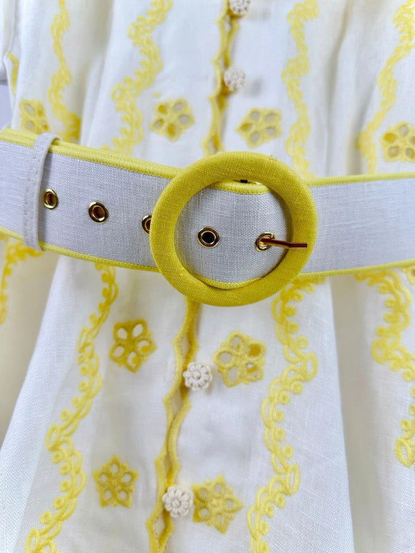 ROBE COURTE ZIMMERMANN BRODÉE À MANCHES COURTES 270269