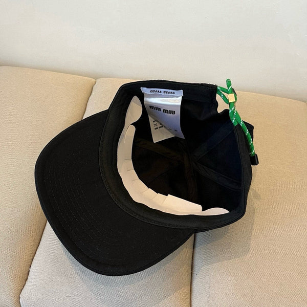 CAPPELLINO DA BASEBALL MM IN TESSUTO NERO KAKI STILE 7