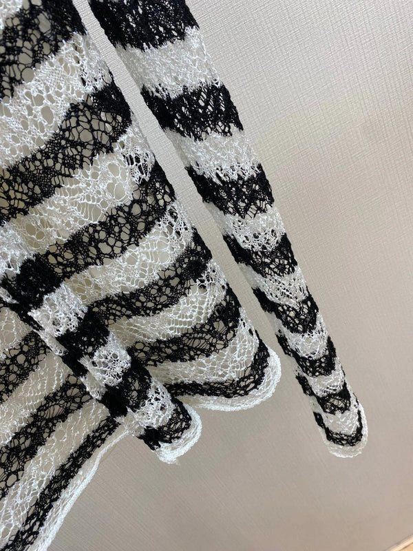 DIOR 25S MARINIERE RUFFLED SWEATER STYLE 174