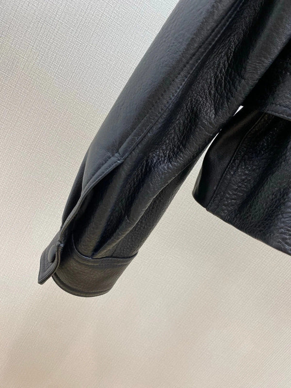 BLOUSON EN CUIR YSL 25S STYLE 164