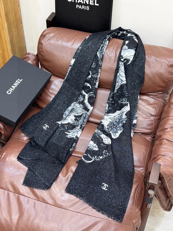 CHANEL 25S SCARF 200 CM IN CASHMERE 941754