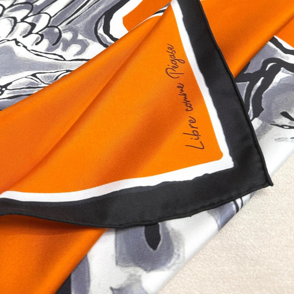 HERMES 25S SCARF 90 IN SILK TWILL 733934