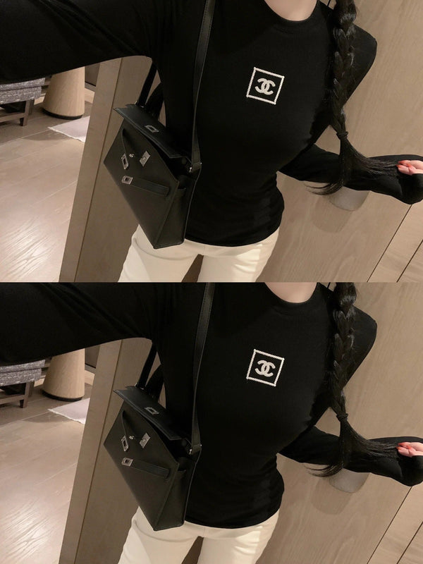 CHANEL 25S LONG SLEEVE T SHIRT STYLE 105