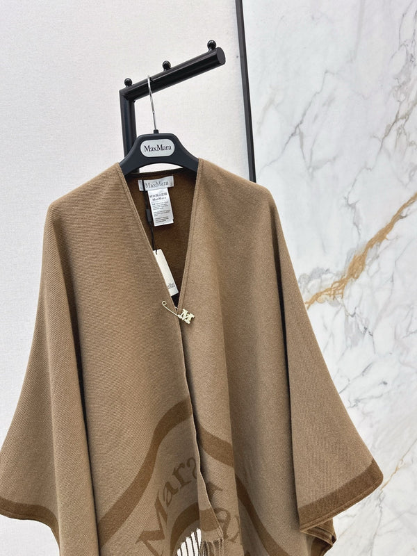 MAX MARA 25S JACQUARD CAPE COAT 009