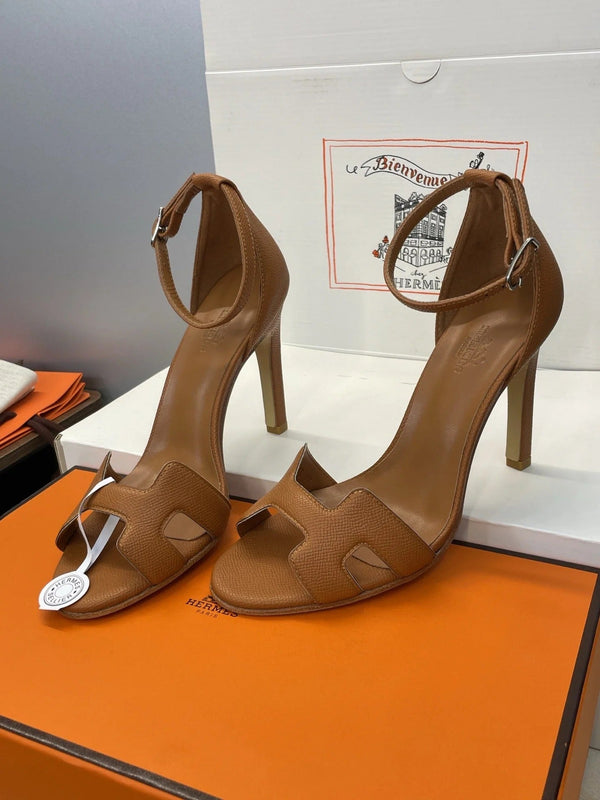 HM 26ss High Heel Sandals 105 Brown Cowhide 607131