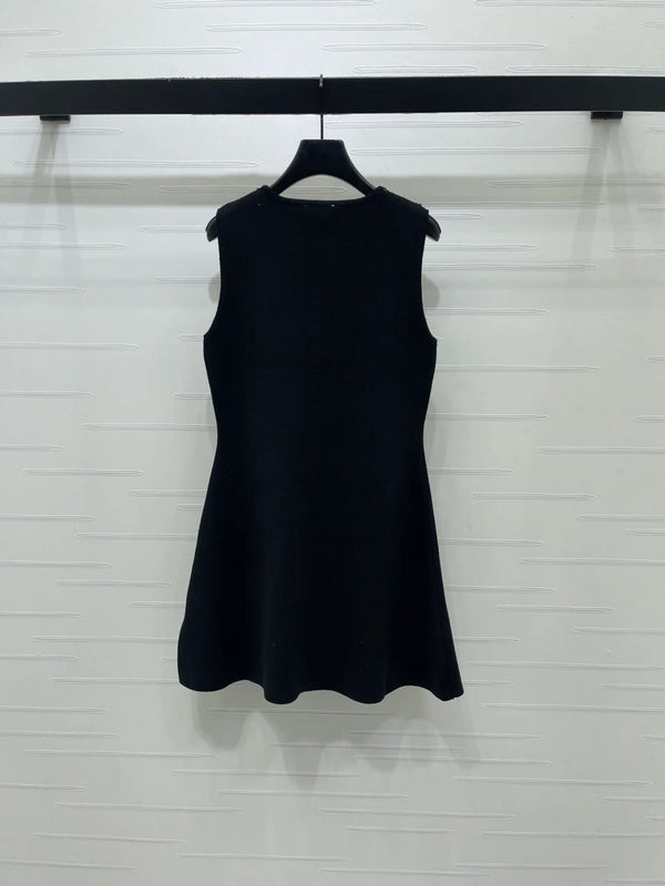 Chanel Robe Gilet 2026 Laine Acrylique Noire 136376