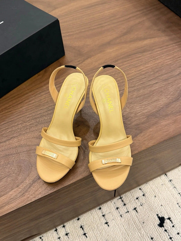 CC 26s Sandales 80 Cuir d'agneau beige 183529