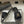 CC 26s Ballerines Plates Tissu Noir Or Peau de Mouton 649487