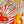 HM 26s 90 Double-sided Scarf Orange Red Colorful Mulberry Silk 157527