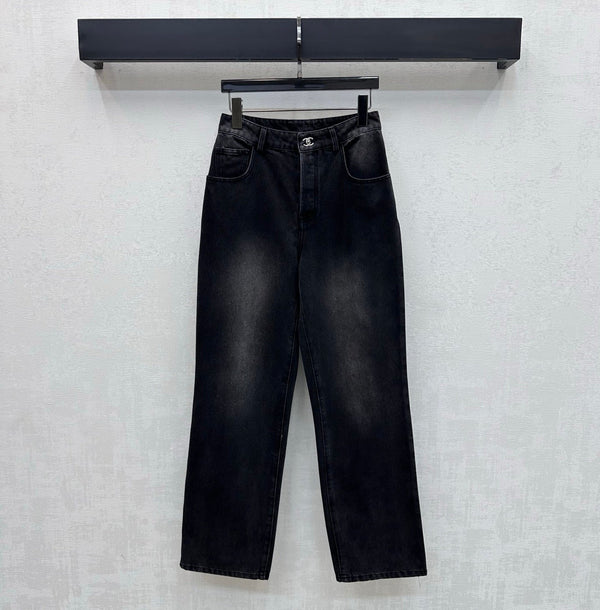 Chanel 2026 Jeans With Silver Buckle