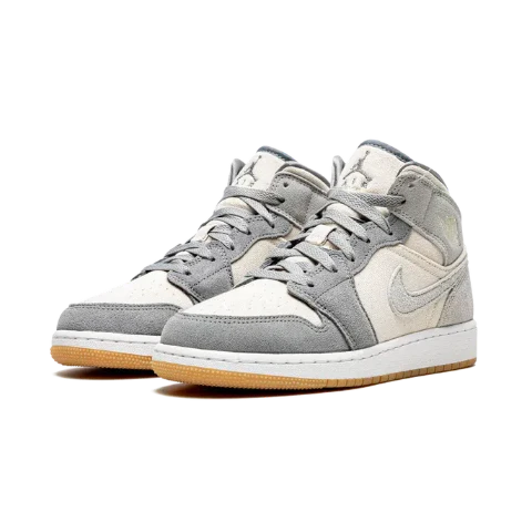Nike Jordan 1 Mid SE Coconut Milk Particle Grey Suede