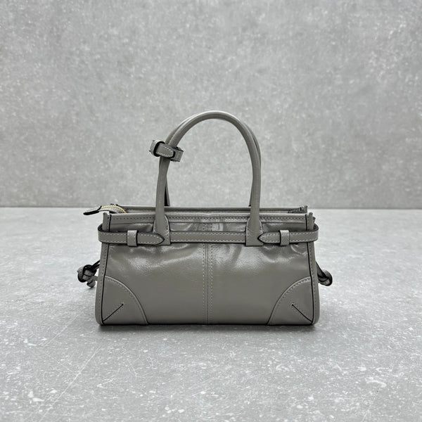 Prada 2026 Bonnie Bag 24cm Gray Leather