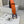 CC 30MM BELT IN FIRE ORANGE GRAINED CALFSKIN WITH NAVY BLUE METAL LOGO
