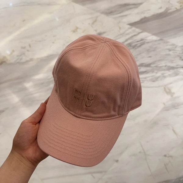 CAPPELLINO DA BASEBALL MM IN TESSUTO ROSA MELONE CON LOGO RICAMATO STILE 4