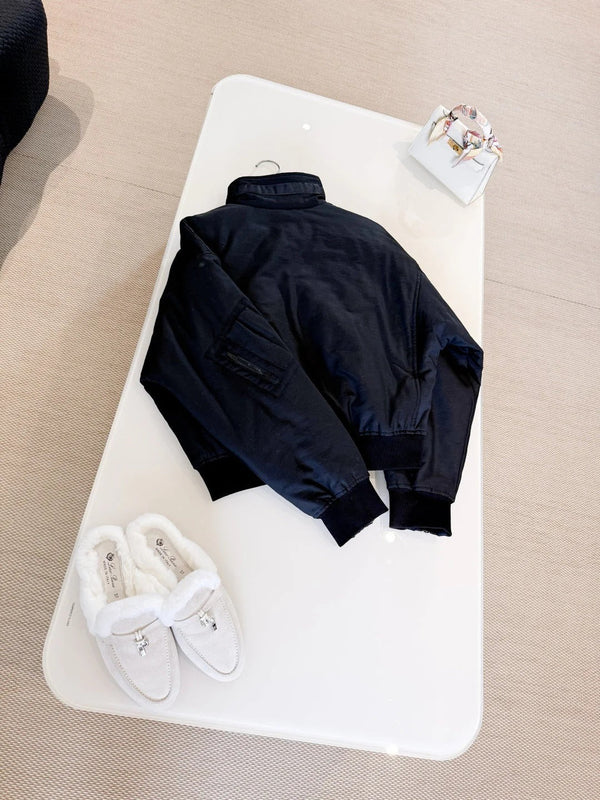 HERMES BLOUSON MATELASSÉ COL MONTANT 25S 308