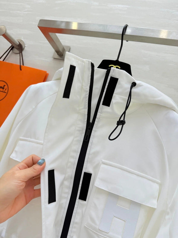 HERMES 25S HOODED JACKET 073