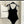 CC BIKINI SWIMSUIT SET IN BLACK AND WHITE TRIM 604255