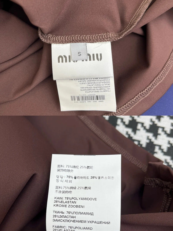 MIUMIU COTTON SPAGHETTI STRAP TOP 269080