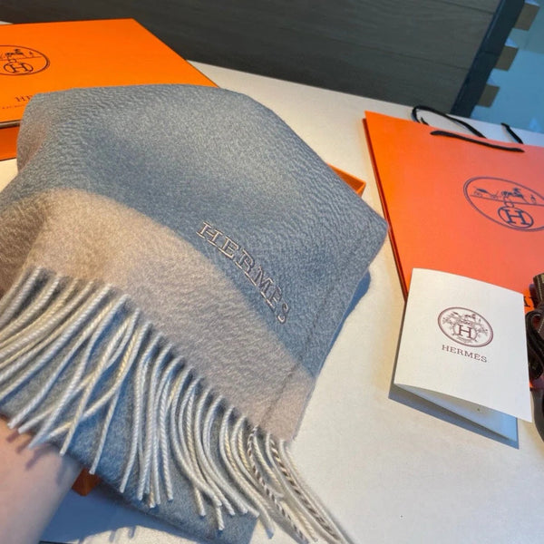SCARF 180 CM IN POWDER BLUE CASHMERE 366045