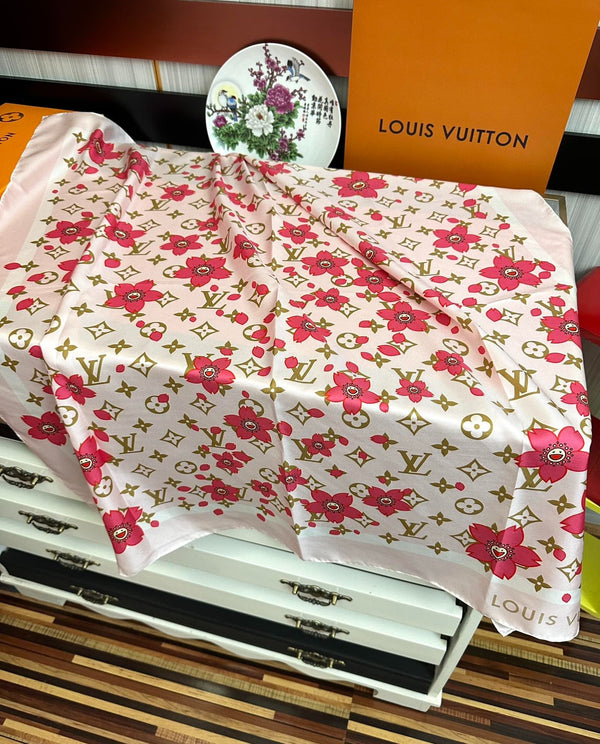 LV SCARF 90 CM IN SILK 723123