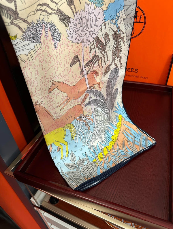 HERMES 25S SCARF 90 IN SILK 727408