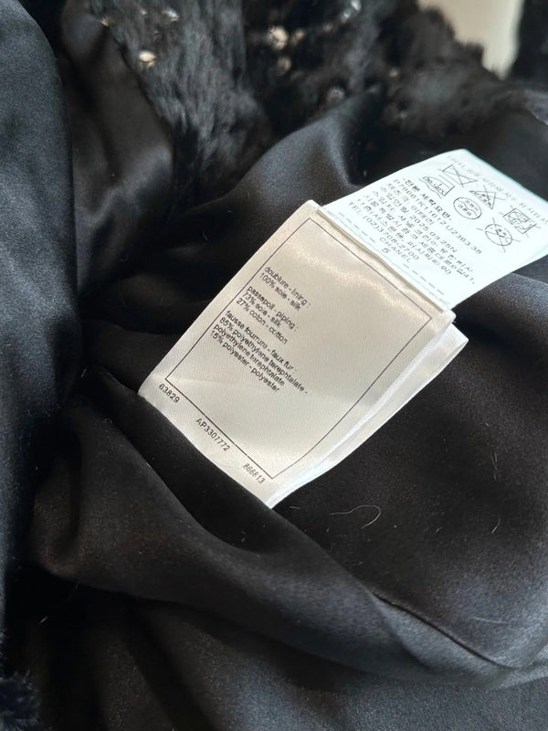 BLOUSON CHANEL 25S EN VELOURS ORNÉ DE SEQUINS 464