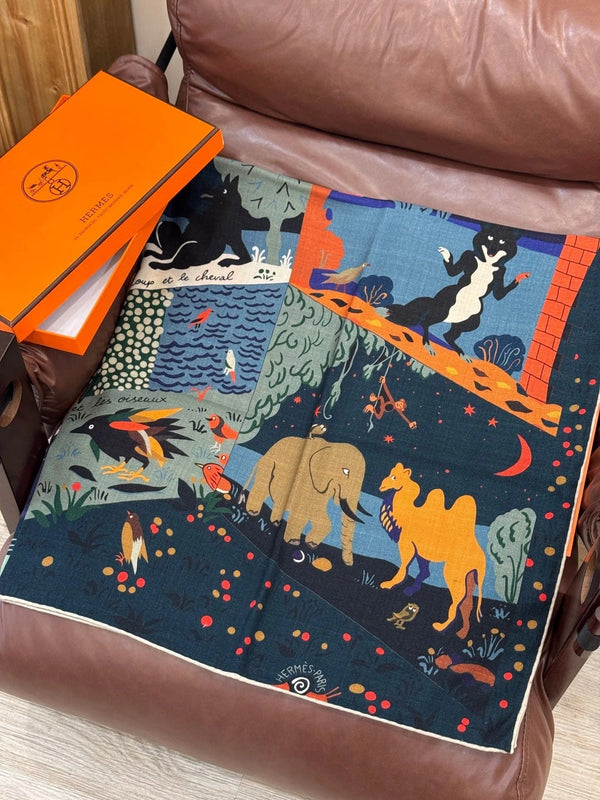 HERMES 25S SCARF 140 IN SILK 733916