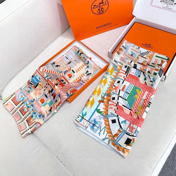HERMES 25S SCARF 90 IN SILK 730637