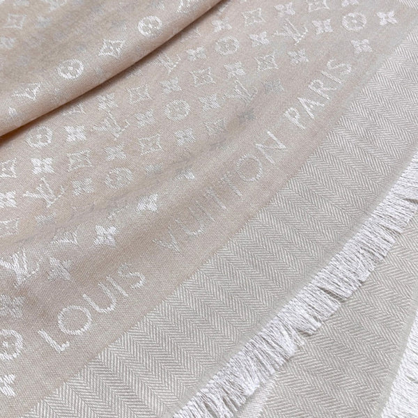 LV SCARF 120 CM IN WOOL MIX SILK 737297